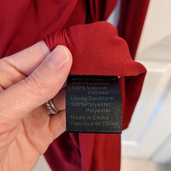 Burgindy Sandra Angelozzi Dress - Picture 4 of 5